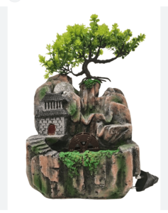 Συντριβάνι Feng Shui με τρεχούμενο νερό πολύχρωμο Led φωτισμό και νερόμυλο