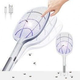 Επαναφορτιζόμενη Μυγοσκοτώστρα Ρακέτα για Μύγες & Κουνούπια Electric Mosquito Swatter usb