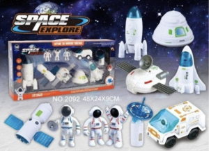 Παιχνίδι Διάστημα Space Explore με Πύραυλο & Οχήματα - 7 τμχ