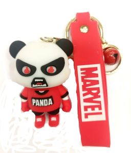 Μπρελοκ από καουτσούκ Panda boxer 6cm