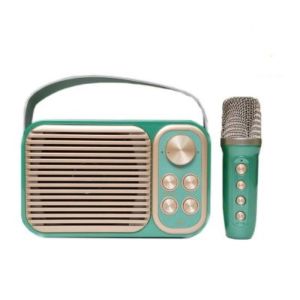 Rolinger συστημα Karaoke με ασυρματo μικροφωνo WY-YS104 σε Πρασινο Χρώμα-OEM