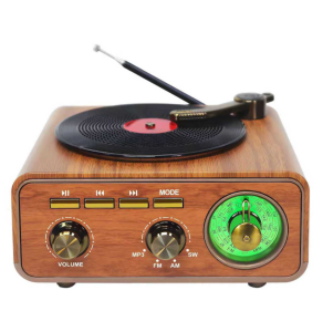 Retro Επιτραπέζιο Ραδιόφωνο Επαναφορτιζόμενο με Bluetooth και USB Καφέ M1317BT
