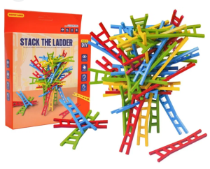 Παιδικό Παιχνίδι Ισορροπίας με Πολύχρωμες Σκάλες – Stack The Ladder