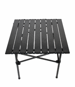 Τραπέζι Μεταλλικό για Camping Πτυσσόμενο 53x50x50cm Μαύρο Keskor 
