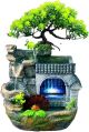 Διακοσμητικό Συντριβάνι Feng Shui με Σπιτάκι, Δέντρο, Kαταράκτη &  Φωτισμό LED 19x14x30 εκ