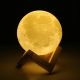 Μίνι Ανάγλυφο Φωτιστικό Αφής 11cm 3D Φεγγάρι Moon Light LED με Μπαταρίες & Εναλλαγή Χρωμάτων
