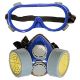 Διπλή Μάσκα Αντιασφυξιογόνα & Προστατευτικά Γυαλιά με Φίλτρα Ενεργού Άνθρακα - Dust Mask