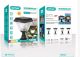 Ηλιακό φωτιστικό κήπου LED RGB 100W – Solar Garden Light Aerbes AB-TY134 μαύρο