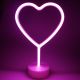 Φωτιστικό Neon καρδια ροζ