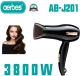Aerbes Ionic Πιστολάκι Μαλλιών Ταξιδίου 3800W AB-AJ201