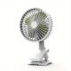 Επαναφορτιζομενο ανεμιστηρακι με κλιπ usb και led λευκο!