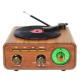 Retro Επιτραπέζιο Ραδιόφωνο Επαναφορτιζόμενο με Bluetooth και USB Καφέ M1317BT