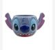 Τρισδιάστατη Κούπα Φιγούρα 350ml Γαλάζια Stitch Πήλινη